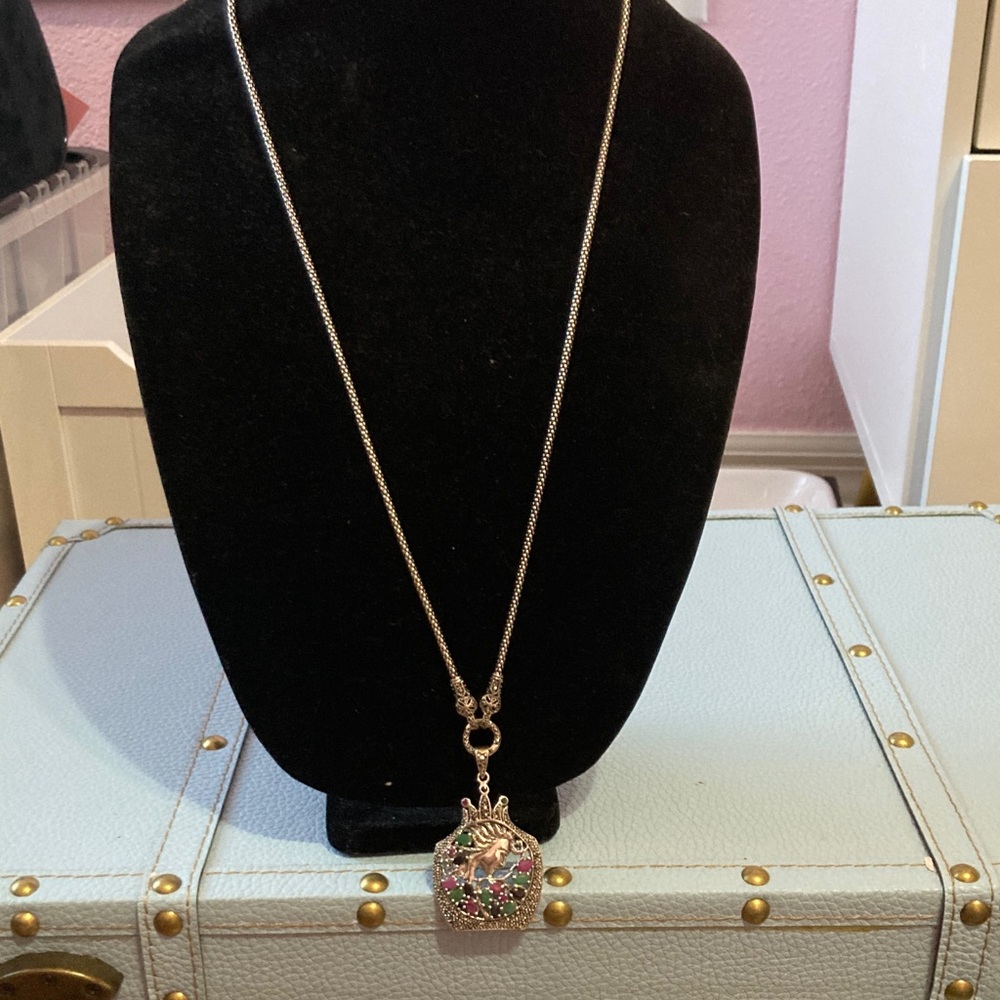 Sterling Silver Multi Stone With Multicolored Sto… - image 1